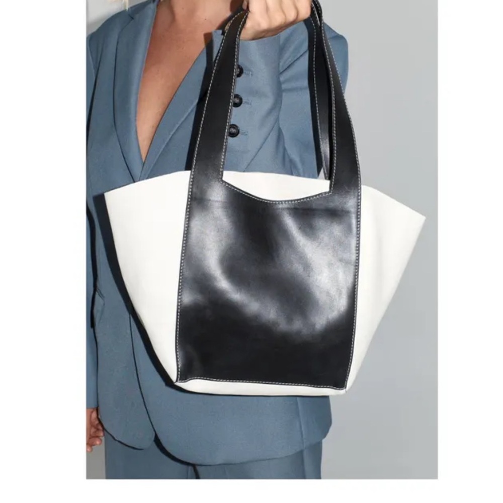 ISO St. Agni Leather Bowling Contract Tote Bag
